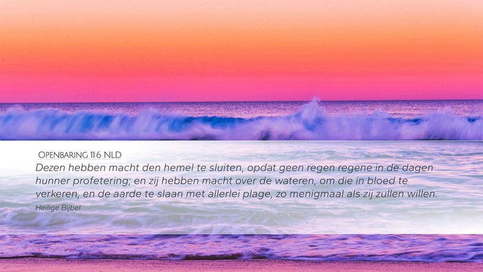 Openbaring 11:6 NLD Bible Verse Image