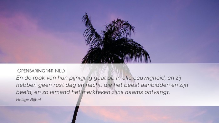 Openbaring 14:11 NLD Bible Verse Image