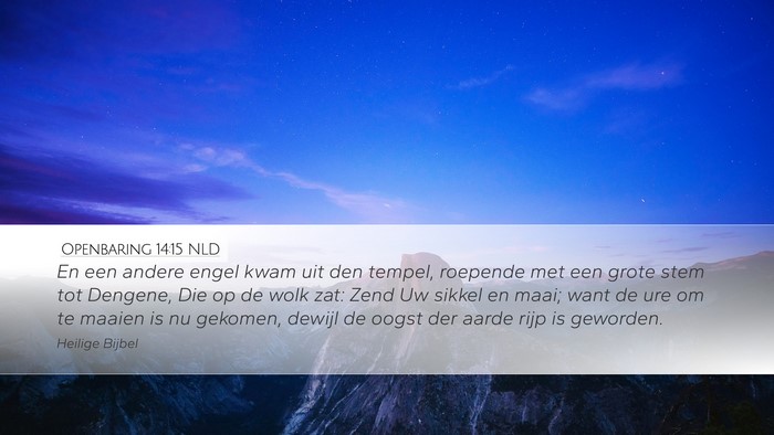 Openbaring 14:15 NLD Bible Verse Image