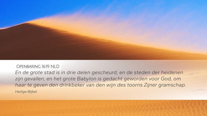 Openbaring 16:19 NLD Bible Verse Image