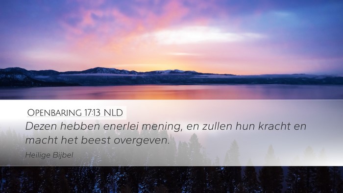 Openbaring 17:13 NLD Bible Verse Image
