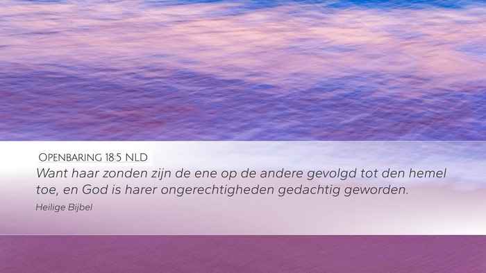 Openbaring 18:5 NLD Bible Verse Image