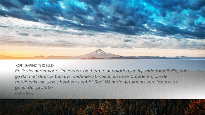 Openbaring 19:10 NLD Bible Verse Image