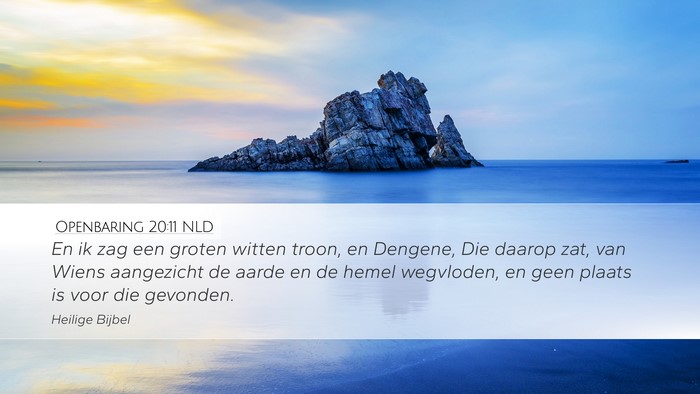 Openbaring 20:11 NLD Bible Verse Image