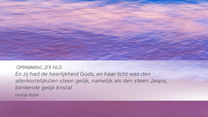 Openbaring 21:11 NLD Bible Verse Image