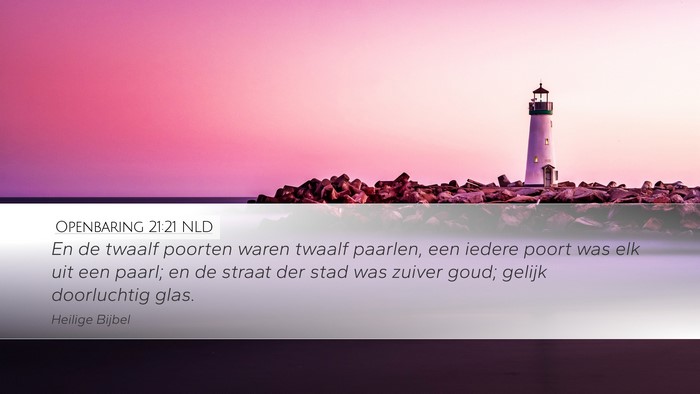 Openbaring 21:21 NLD Bible Verse Image