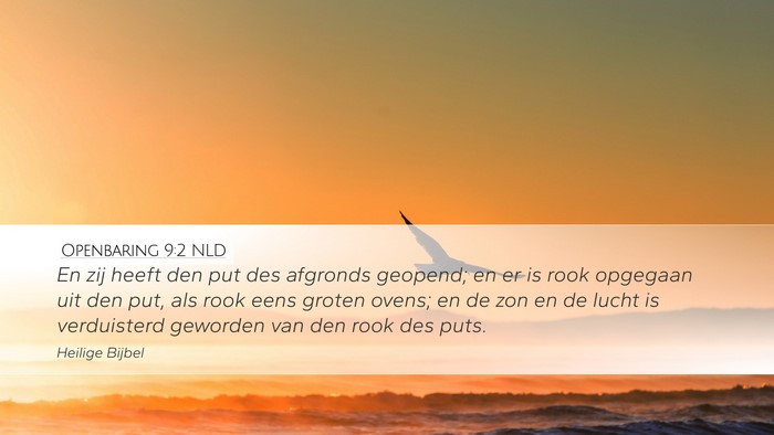 Openbaring 9:2 NLD Bible Verse Image