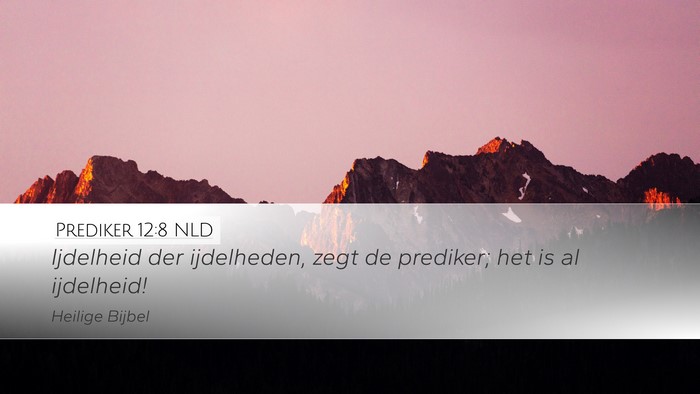 Prediker 12:8 NLD Bible Verse Image