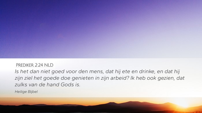 Prediker 2:24 NLD Bible Verse Image