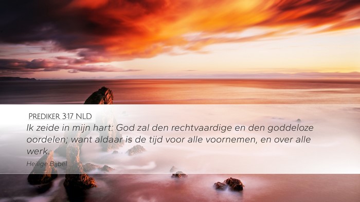 Prediker 3:17 NLD Bible Verse Image