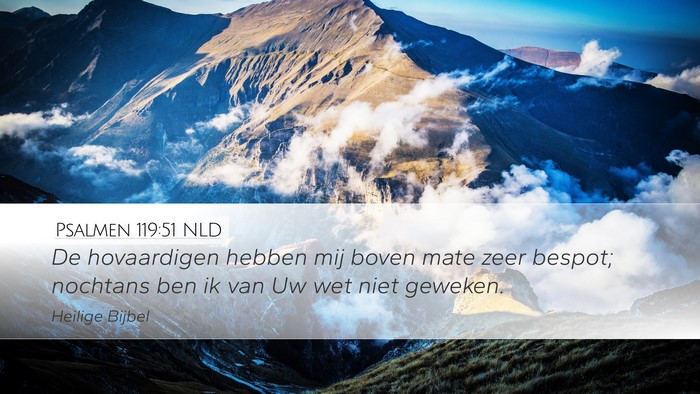 Psalmen 119:51 NLD Bible Verse Image
