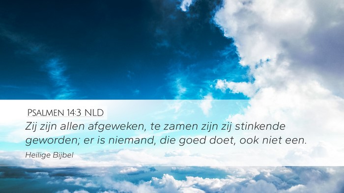 Psalmen 14:3 NLD Bible Verse Image