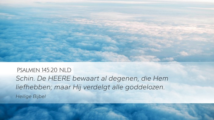 Psalmen 145:20 NLD Bible Verse Image