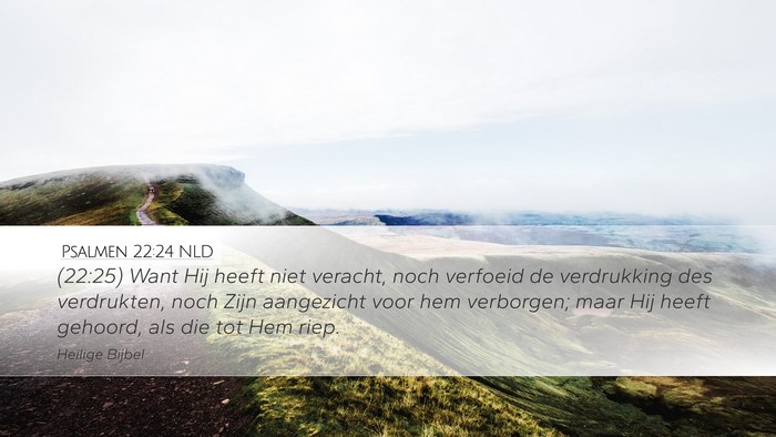 Psalmen 22:24 NLD Bible Verse Image