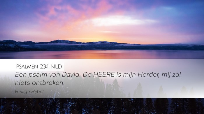 Psalmen 23:1 NLD Bible Verse Image