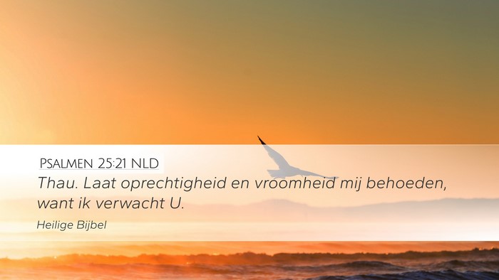 Psalmen 25:21 NLD Bible Verse Image