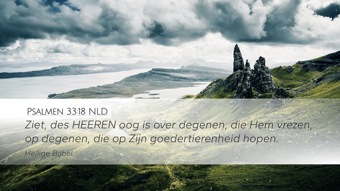 Psalmen 33:18 NLD Bible Verse Image