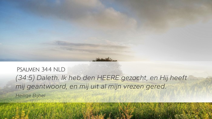 Psalmen 34:4 NLD Bible Verse Image