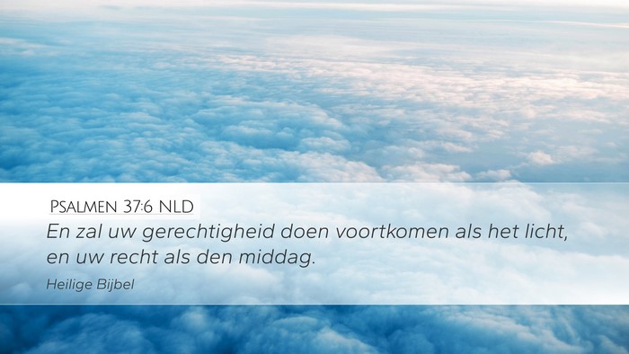 Psalmen 37:6 NLD Bible Verse Image