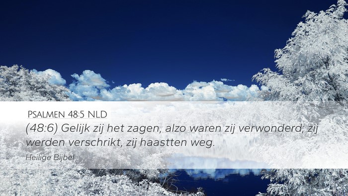 Psalmen 48:5 NLD Bible Verse Image