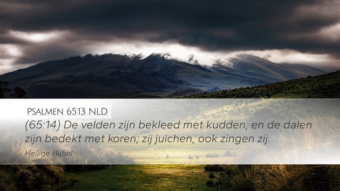 Psalmen 65:13 NLD Bible Verse Image