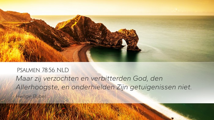 Psalmen 78:56 NLD Bible Verse Image