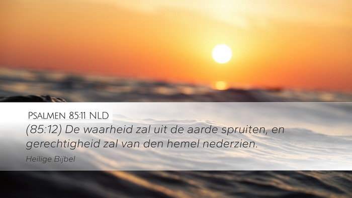 Psalmen 85:11 NLD Desktop Wallpaper - (85:12) De waarheid zal uit de aarde spruiten, en - Desktop Bible Verse Wallpaper