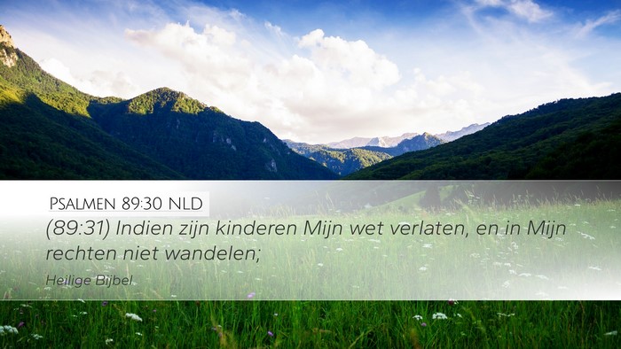 Psalmen 89:30 NLD Bible Verse Image