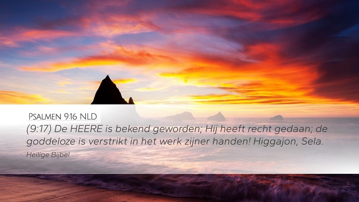 Psalmen 9:16 NLD Bible Verse Image