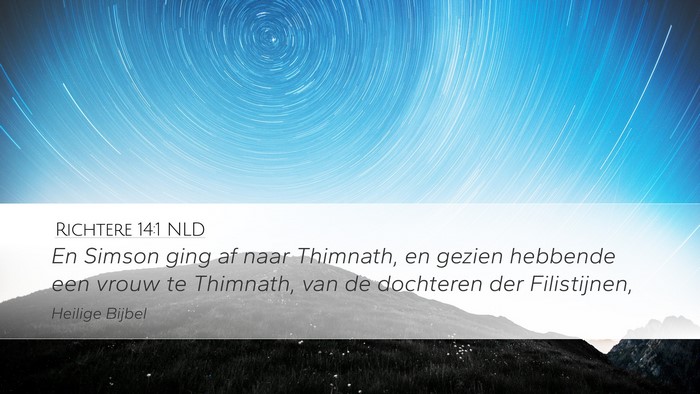 Richtere 14:1 NLD Bible Verse Image
