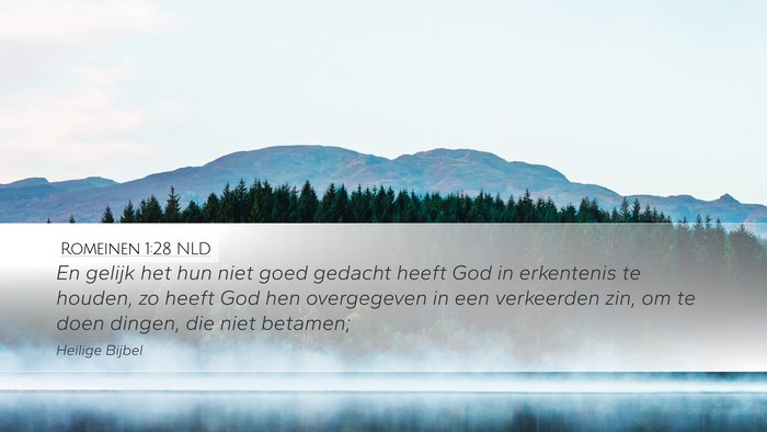 Romeinen 1:28 NLD Bible Verse Image