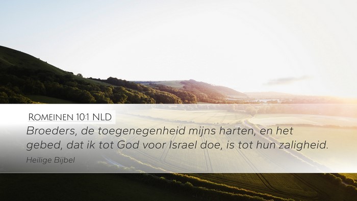 Romeinen 10:1 NLD Bible Verse Image
