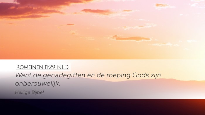 Romeinen 11:29 NLD Bible Verse Image