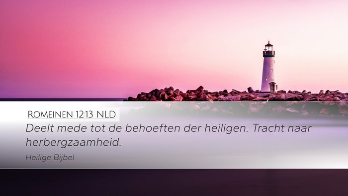 Romeinen 12:13 NLD Bible Verse Image
