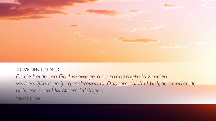 Romeinen 15:9 NLD Bible Verse Image