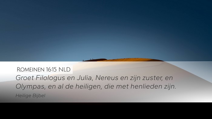 Romeinen 16:15 NLD Bible Verse Image