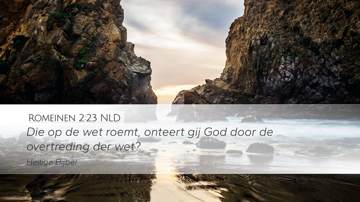 Romeinen 2:23 NLD Bible Verse Image
