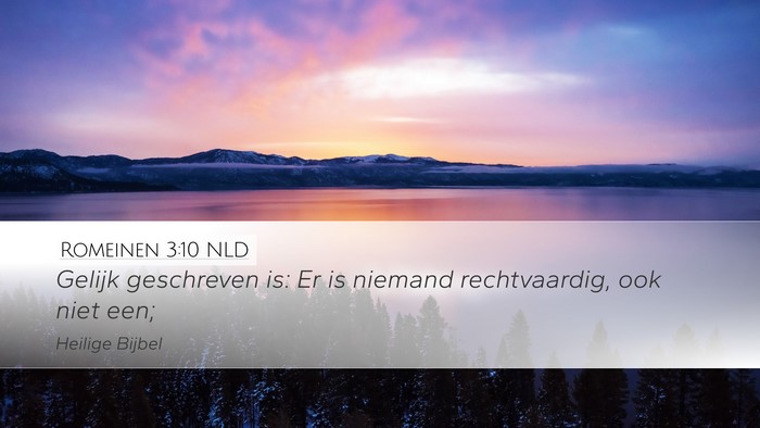 Romeinen 3:10 NLD Bible Verse Image