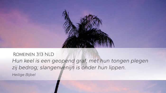 Romeinen 3:13 NLD Bible Verse Image