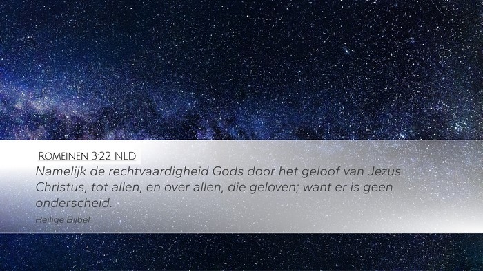 Romeinen 3:22 NLD Bible Verse Image