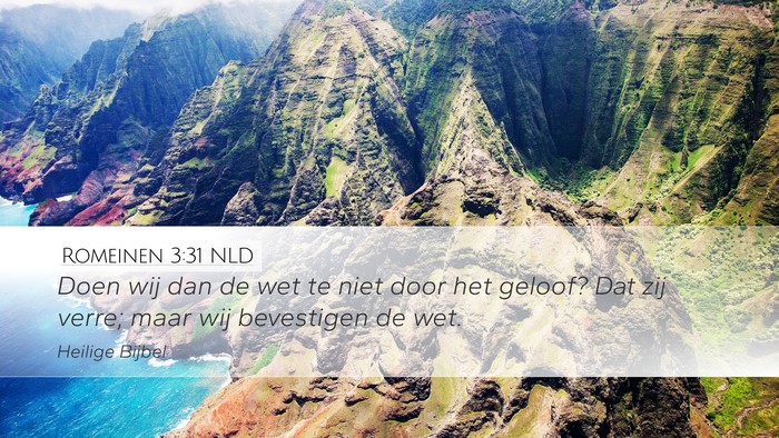 Romeinen 3:31 NLD Bible Verse Image