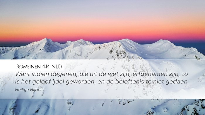 Romeinen 4:14 NLD Bible Verse Image