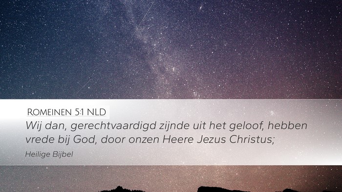 Romeinen 5:1 NLD Bible Verse Image