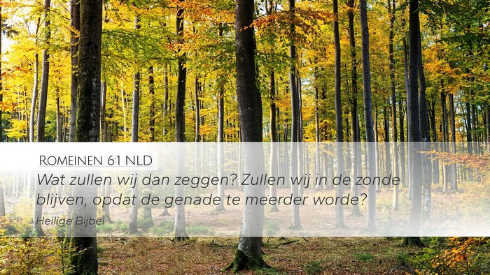 Romeinen 6:1 NLD Bible Verse Image