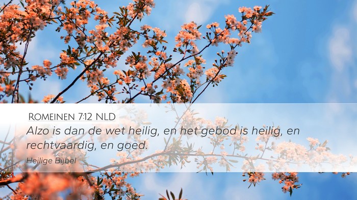 Romeinen 7:12 NLD Bible Verse Image