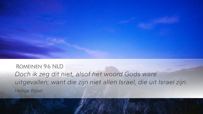 Romeinen 9:6 NLD Bible Verse Image