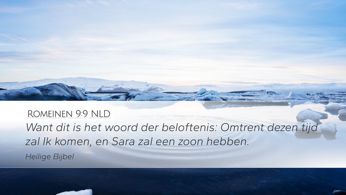 Romeinen 9:9 NLD Bible Verse Image