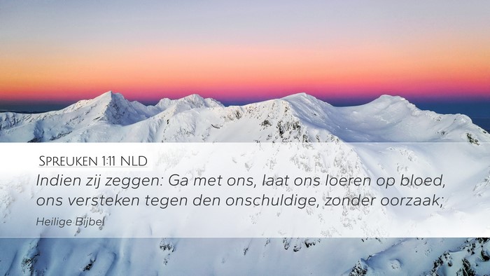 Spreuken 1:11 NLD Bible Verse Image
