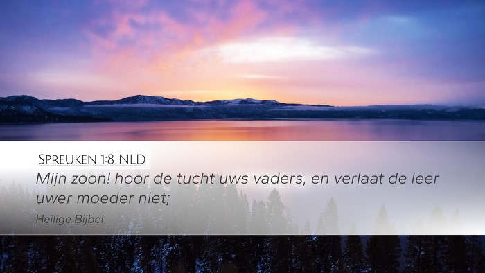 Spreuken 1:8 NLD Bible Verse Image