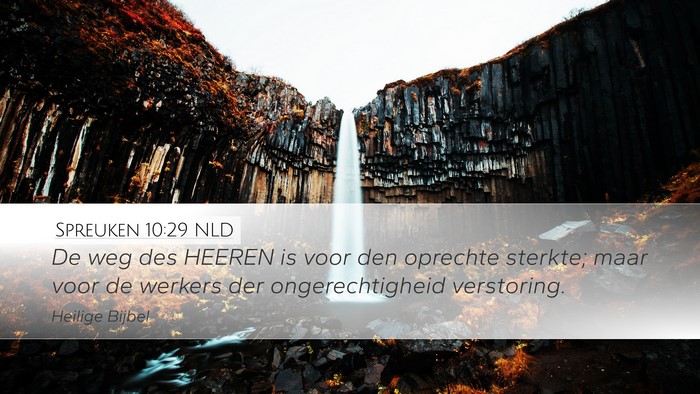 Spreuken 10:29 NLD Bible Verse Image